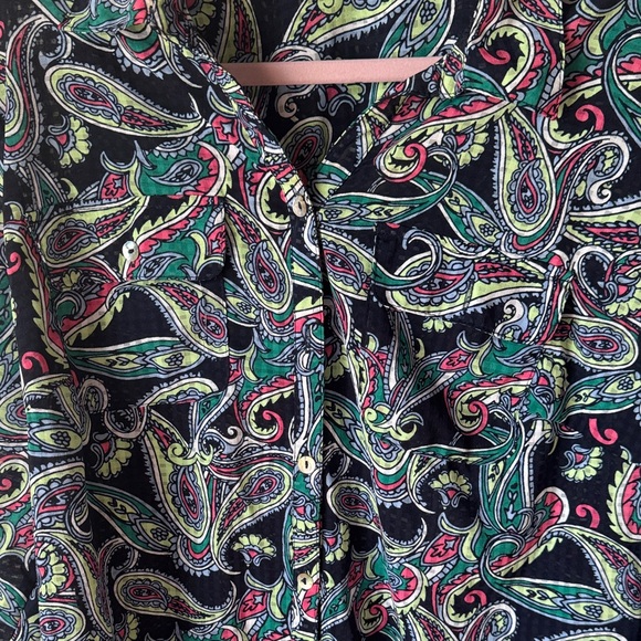 Kim Rogers Multicolor Paisley Collared Blouse - Picture 5 of 8